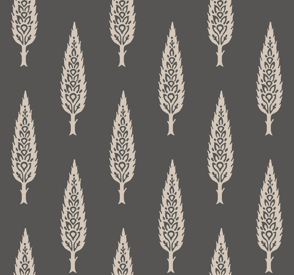 York SS2607 Juniper Tree Black & Taupe Wallpaper