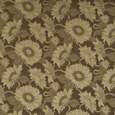 MULBERRY SUNFLOWER WEAVE.OCHRE.0 SUNFLOWER WEAVE OCHRE Fabric - Eade's Wallpaper