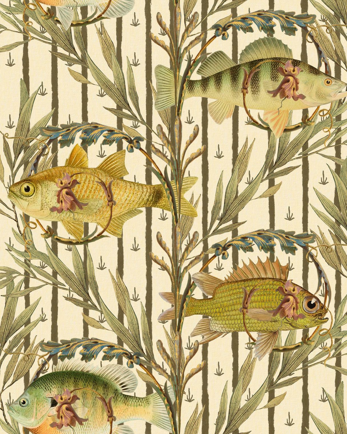 MindtheGap SWEETWATER FISHES - Wallpaper Collection 2024 - The Wetlands