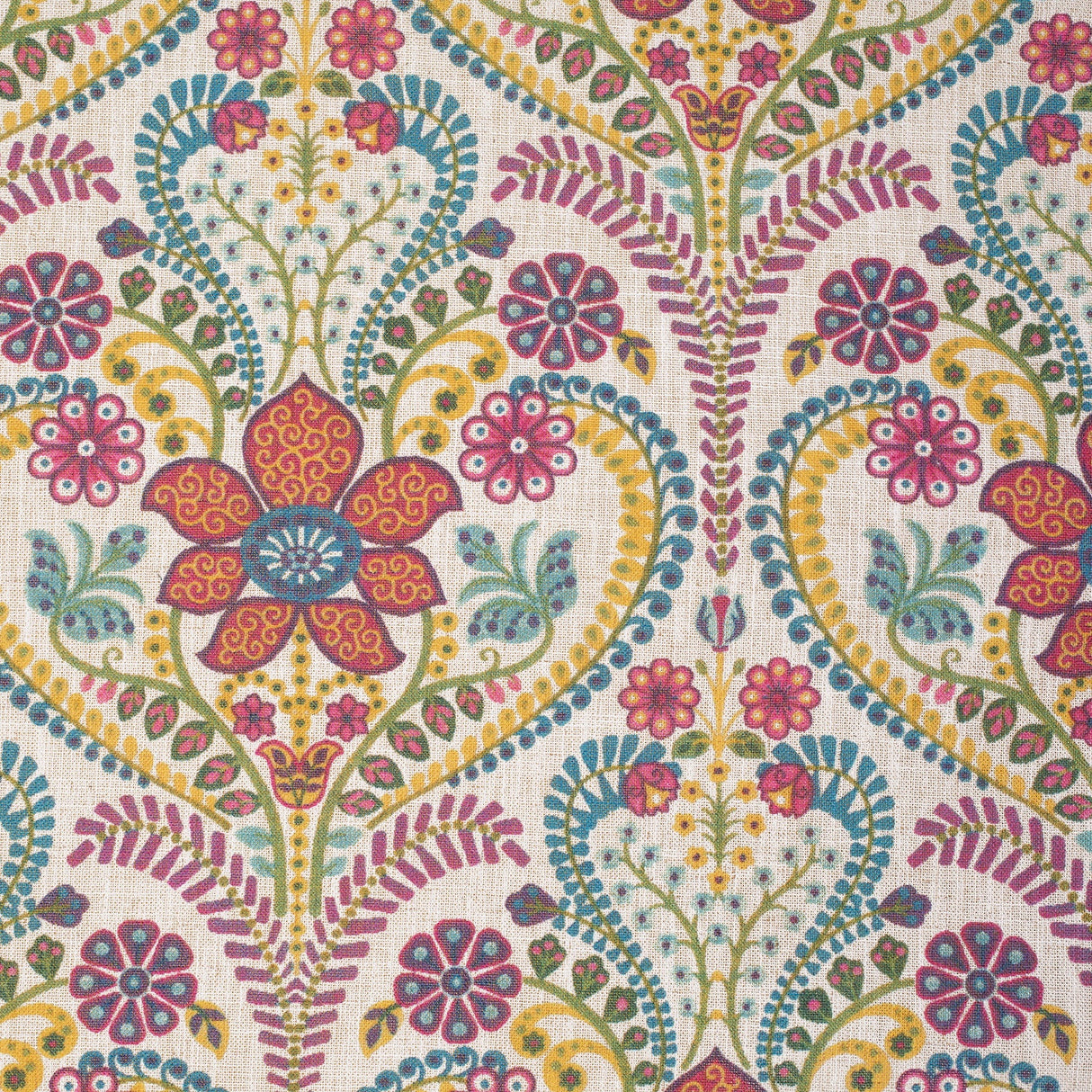 Mitchell MDS FF-2405-14 Floral Heartwood-Summer - Eade's Wallpaper