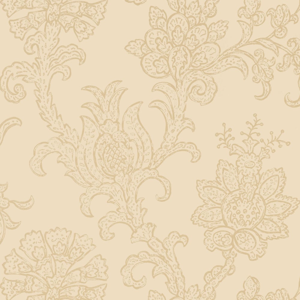 Thibaut T10022 SHAPELL Cream Wallpaper