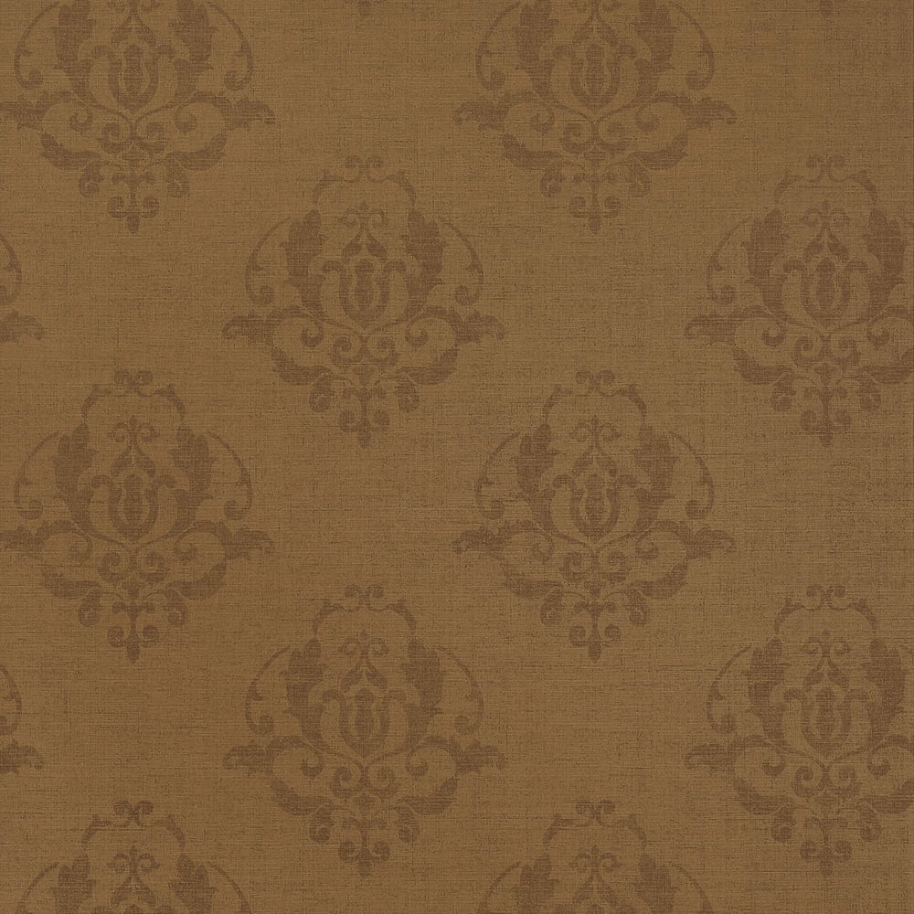 Thibaut T10040 MIRANDA Chestnut Wallpaper