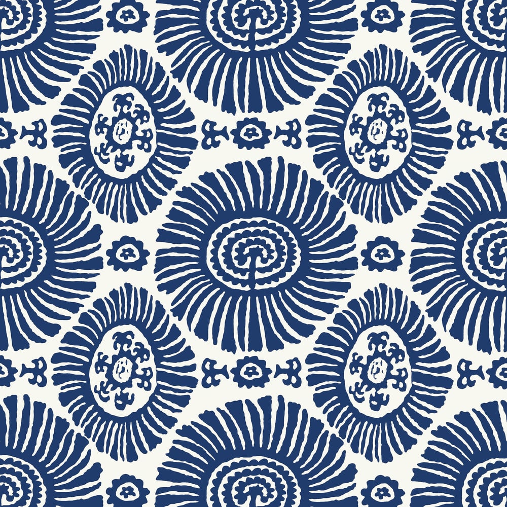 Thibaut T10083 SOLIS Navy Wallpaper