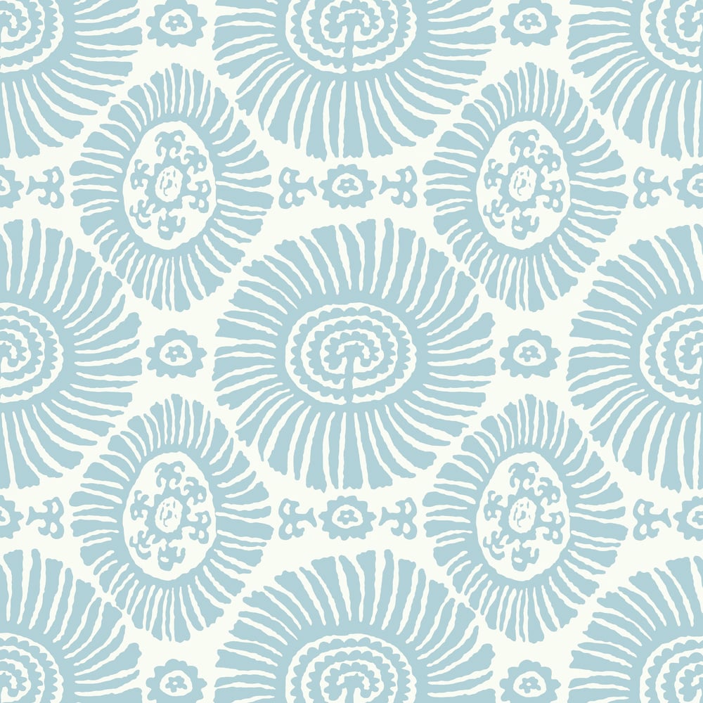 Thibaut T10084 SOLIS Spa Blue Wallpaper