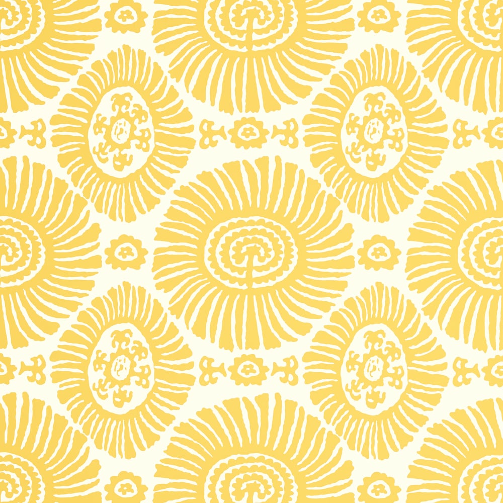Thibaut T10086 SOLIS Yellow Wallpaper