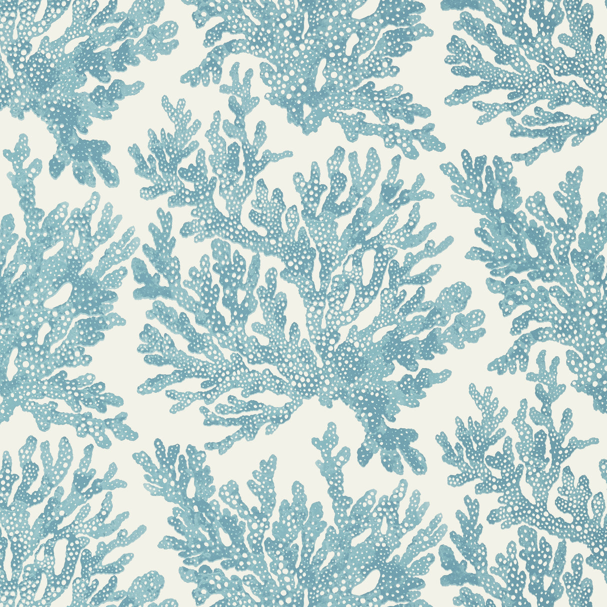 Thibaut T10122 MARINE CORAL Spa Blue Wallpaper