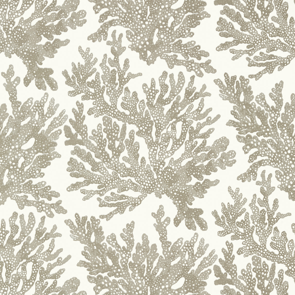 Thibaut T10140 MARINE CORAL Beige Wallpaper