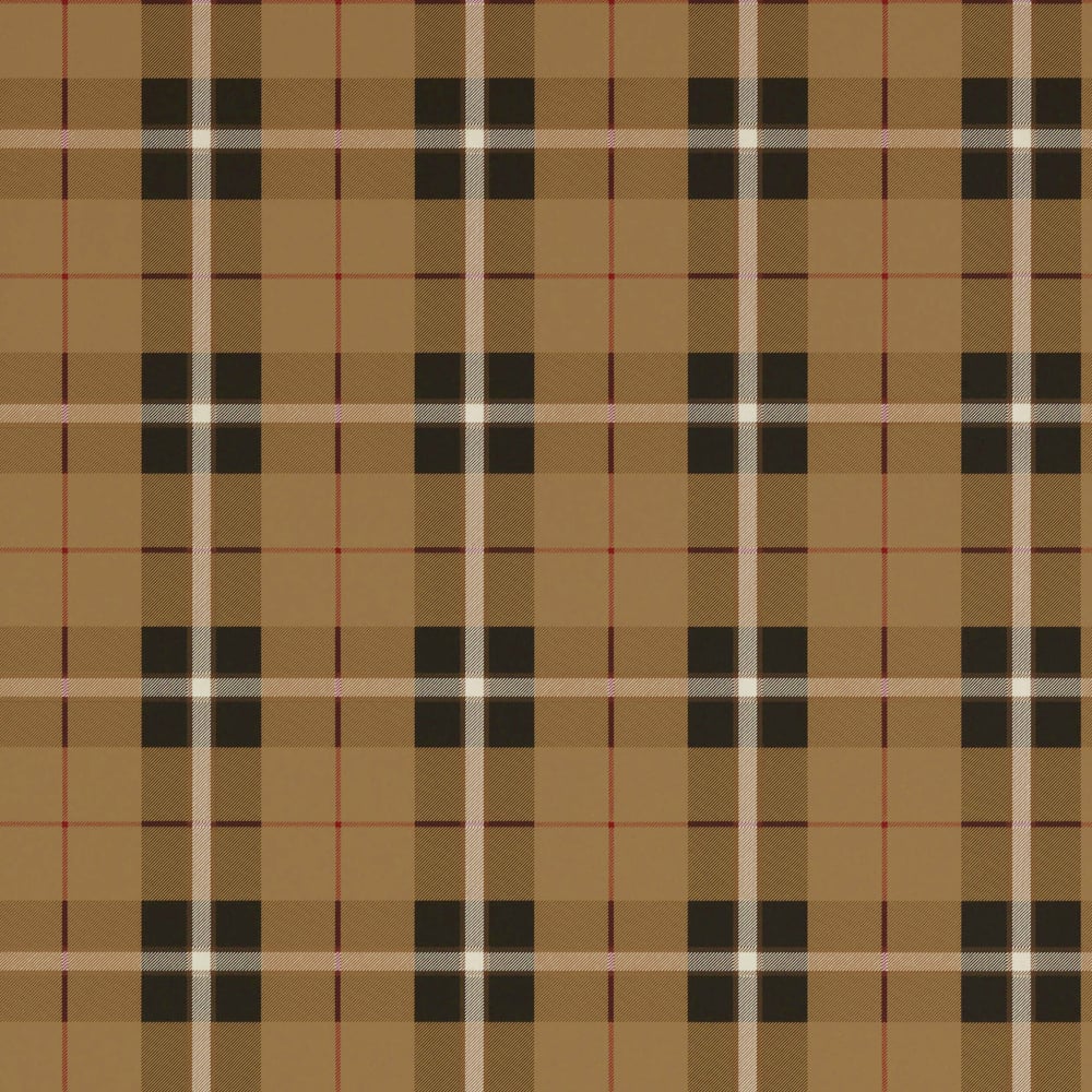 Thibaut T1028 WINSLOW PLAID Camel and Black Wallpaper
