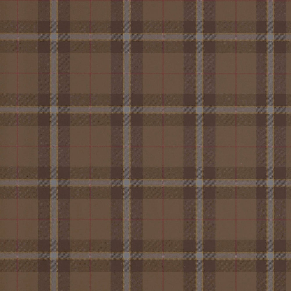 Thibaut T1031 WINSLOW PLAID Chestnut Wallpaper