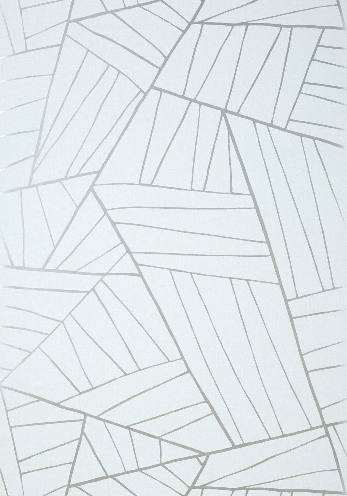 Thibaut T10439 JORDAN Metallic Silver on Soft Blue Wallpaper