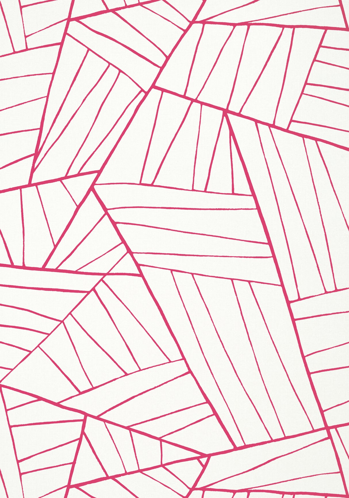 Thibaut T10441 JORDAN Magenta on White Wallpaper