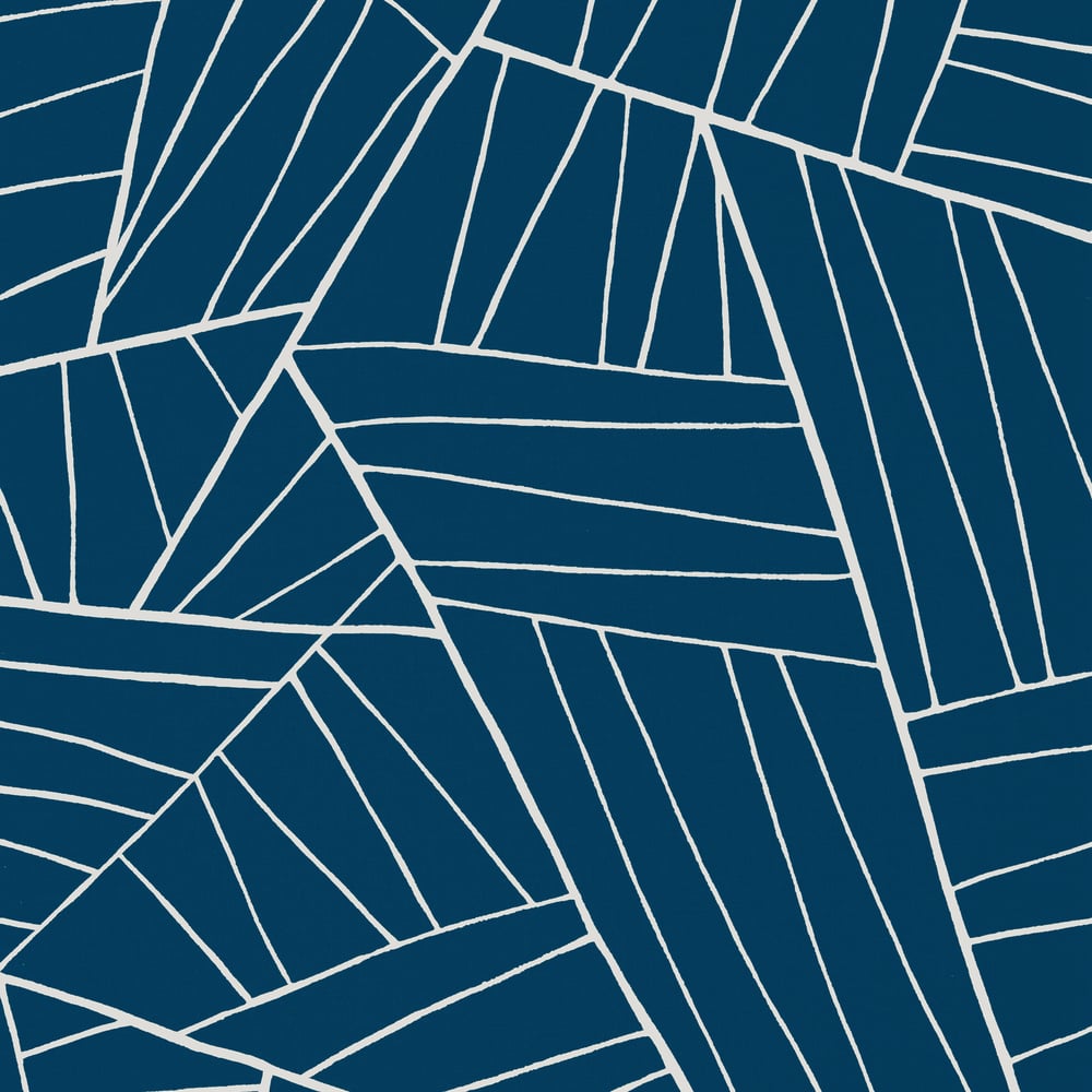 Thibaut T10446 JORDAN Navy Wallpaper