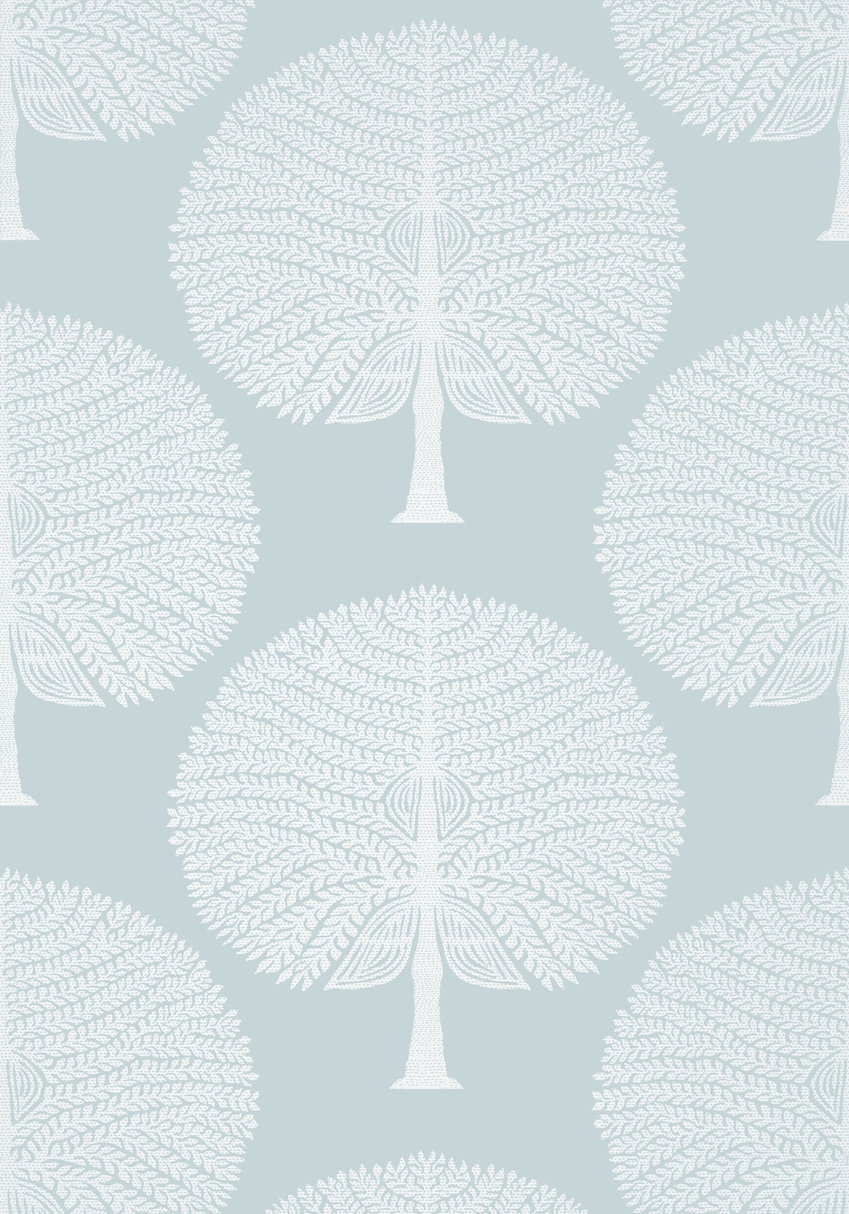 Thibaut T10600 MULBERRY TREE Spa Blue Wallpaper