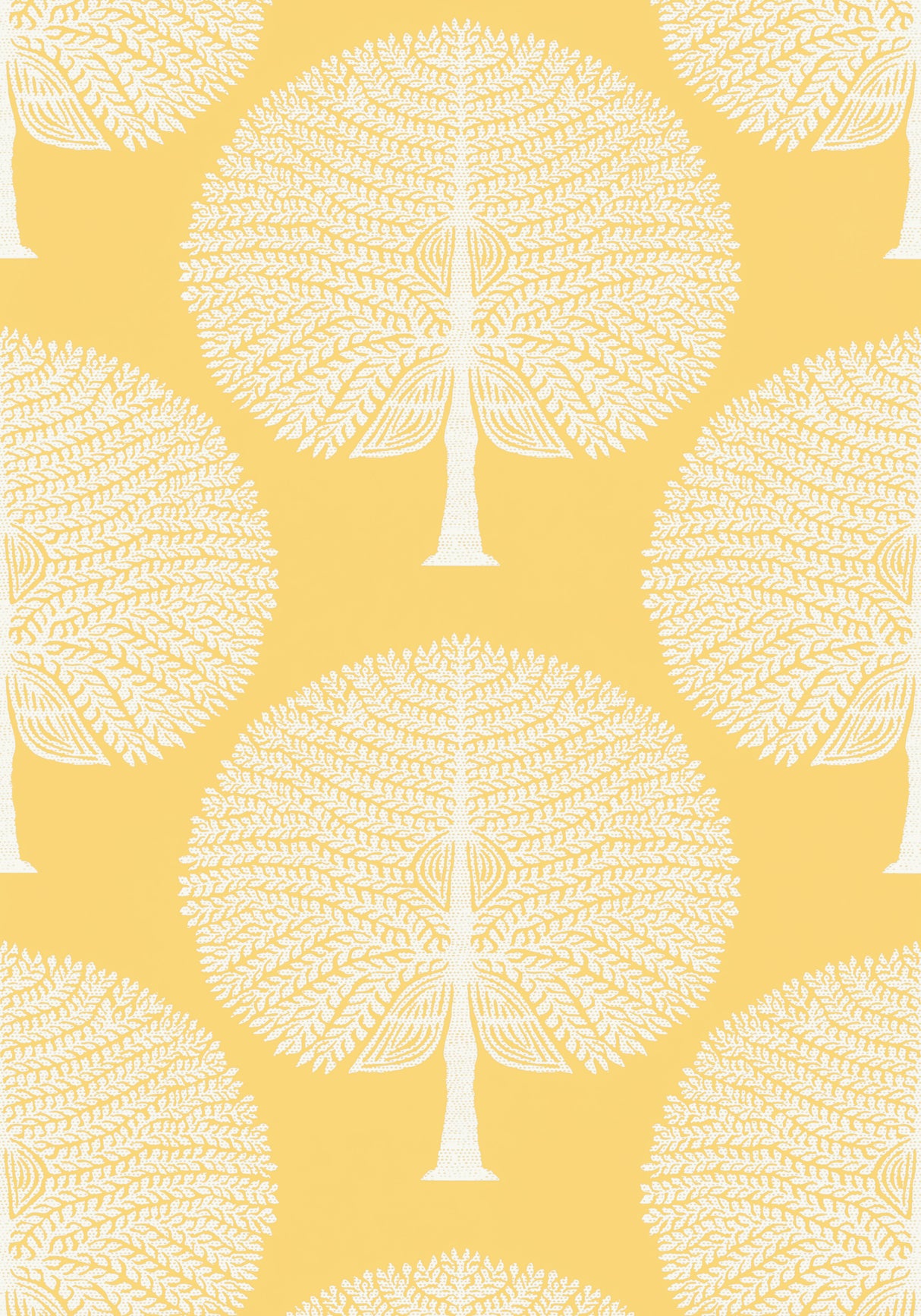 Thibaut T10605 MULBERRY TREE Yellow Wallpaper