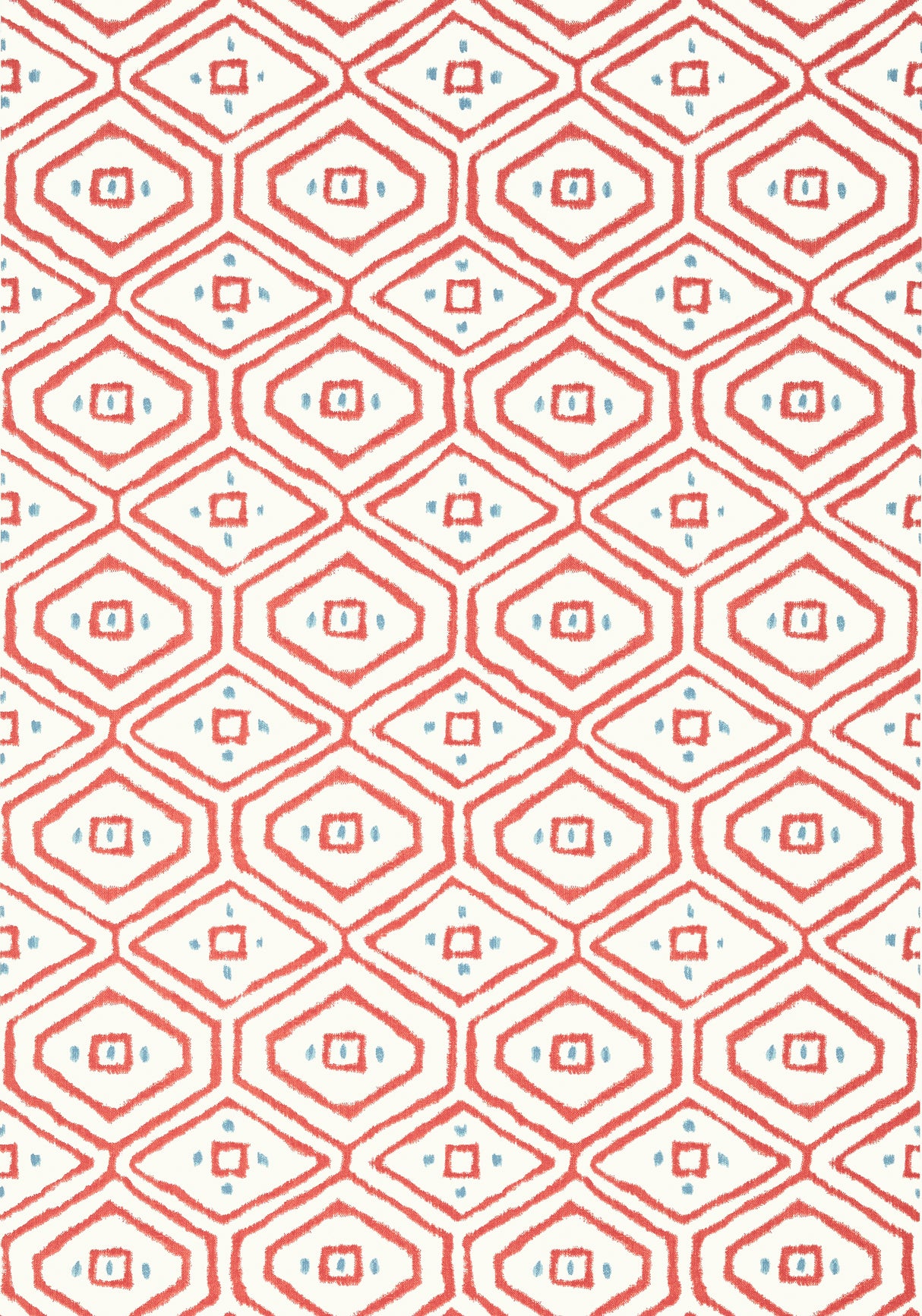 Thibaut T10619 PASS-A-GRILLE Coral Wallpaper