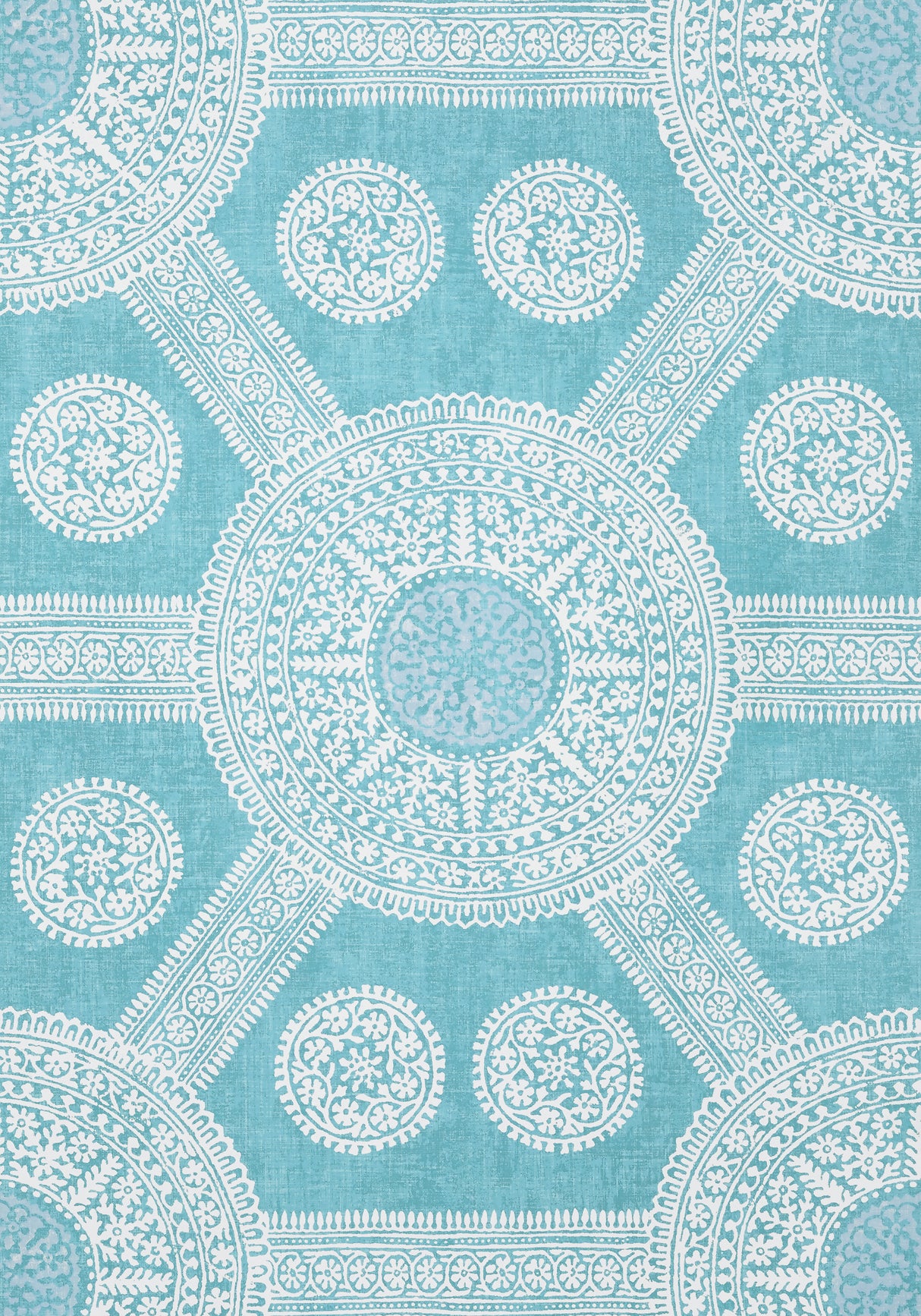 Thibaut T10634 STONINGTON Turquoise Wallpaper