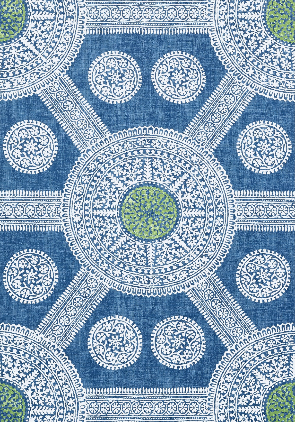 Thibaut T10636 STONINGTON Blue and Green Wallpaper