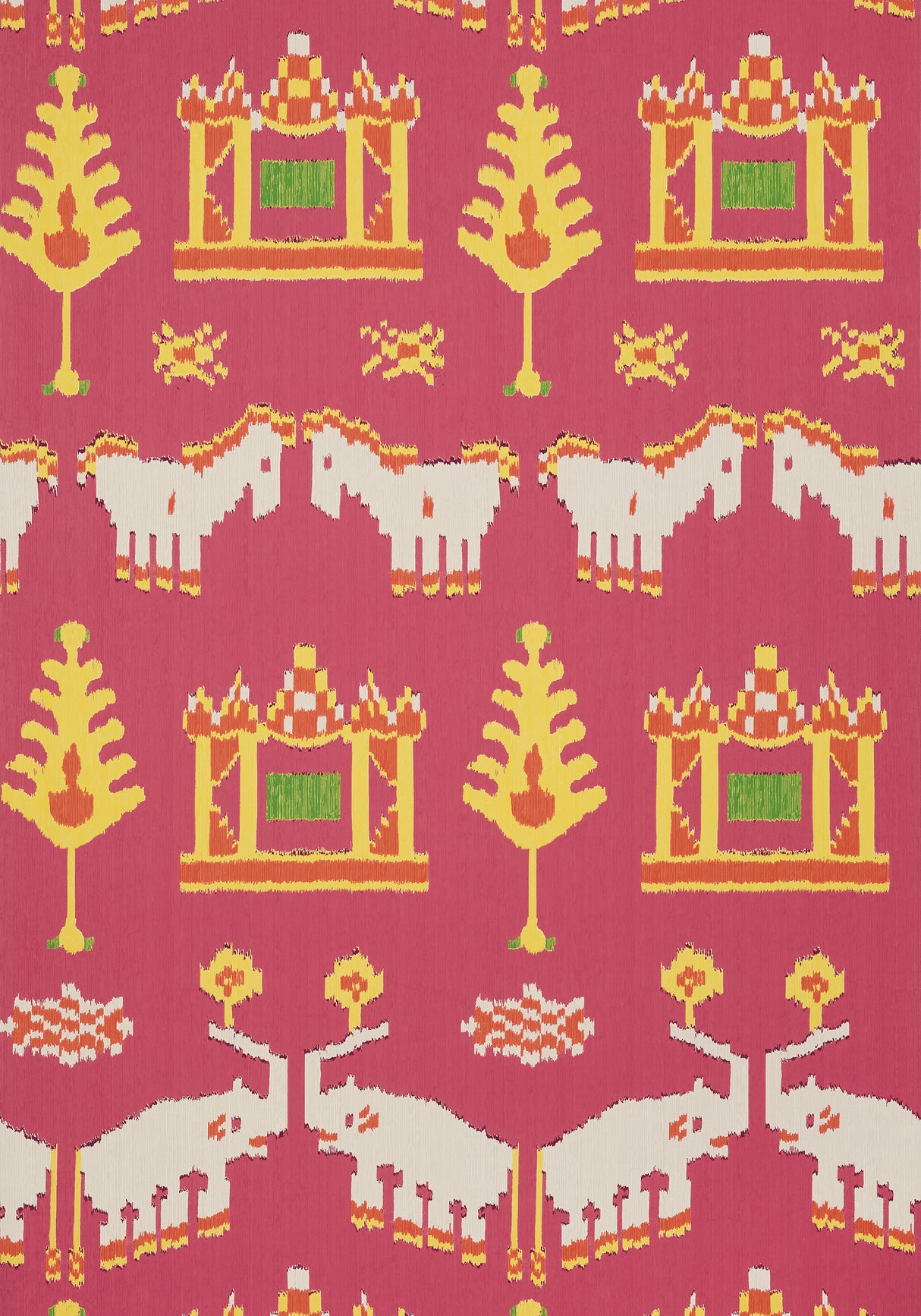 Thibaut T10640 KINGDOM PARADE Pink Wallpaper