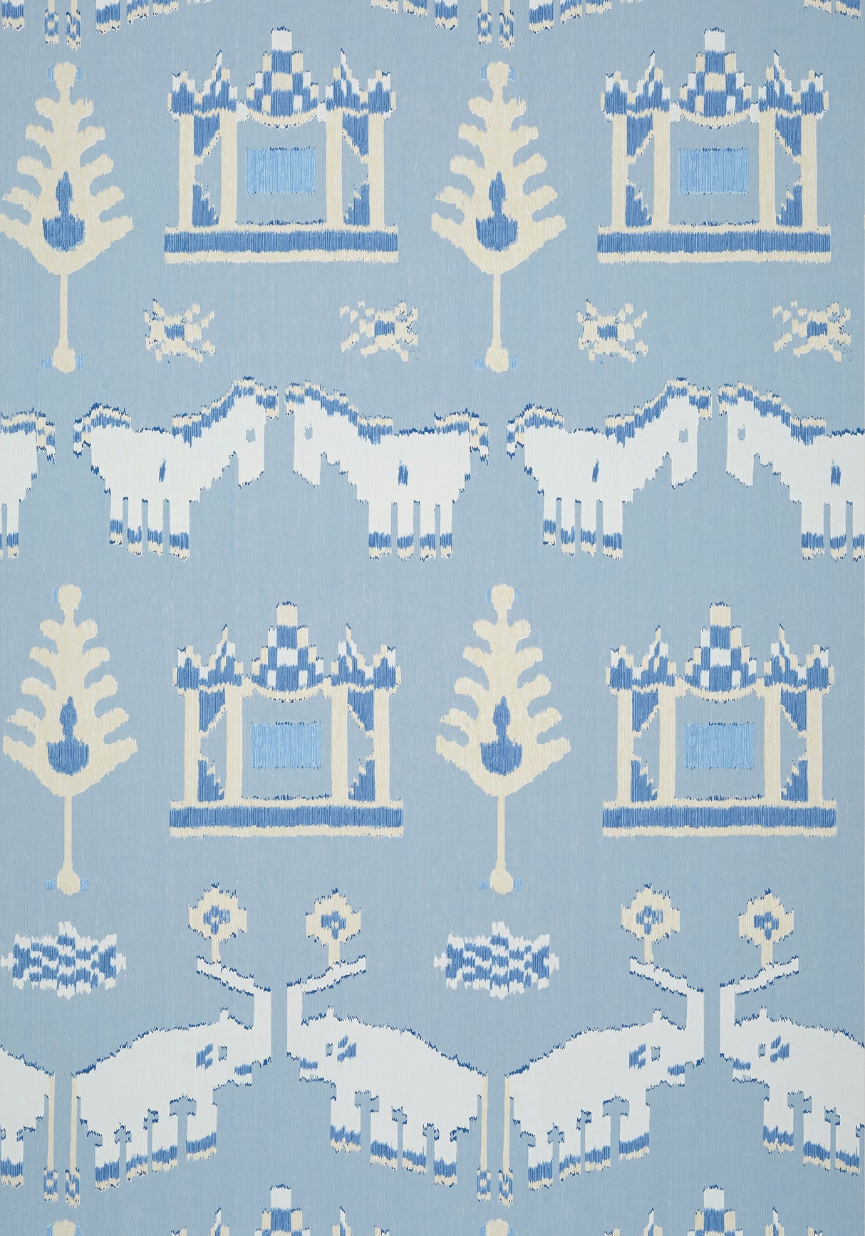 Thibaut T10643 KINGDOM PARADE Spa Blue Wallpaper