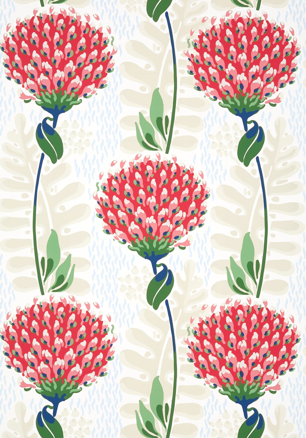 Thibaut T10647 TIVERTON Red Wallpaper