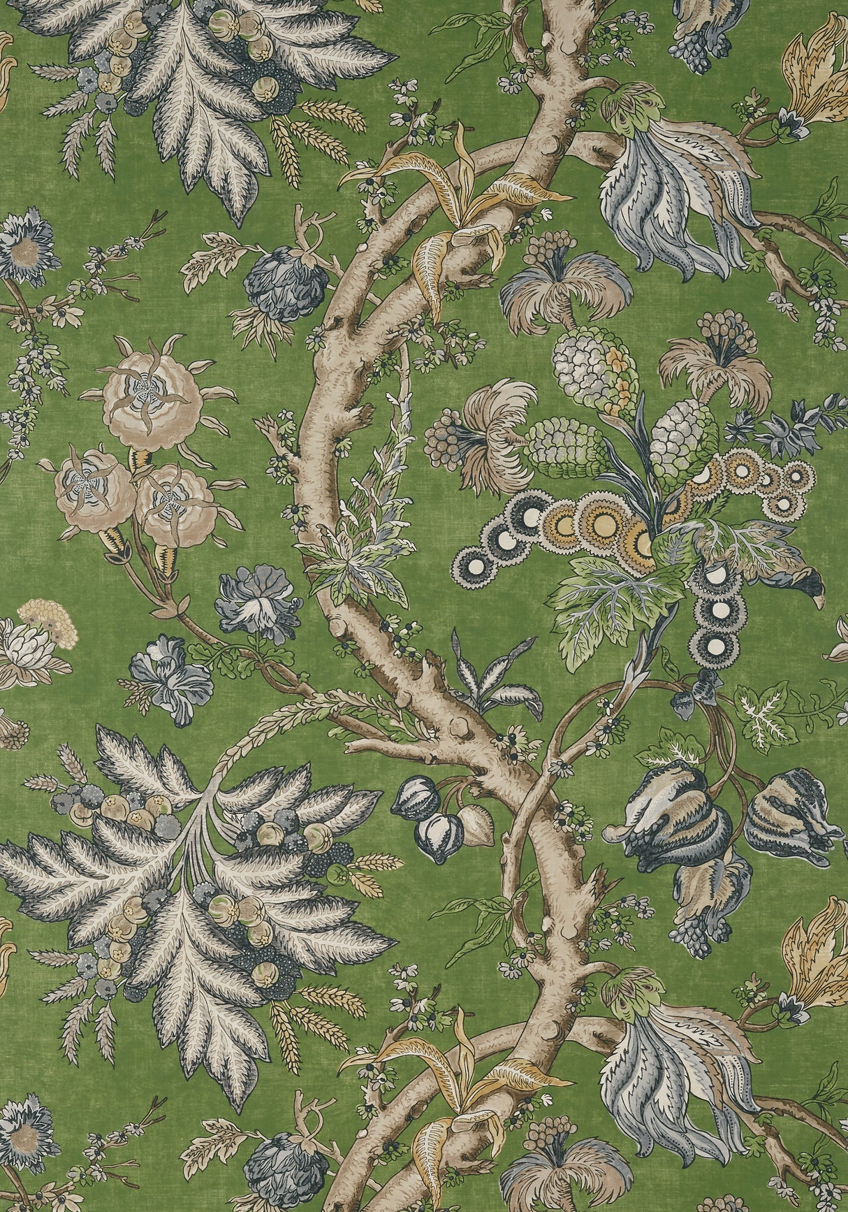 Thibaut T10844 CHATELAIN Green Wallpaper