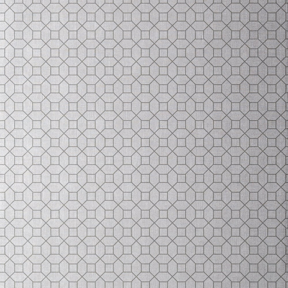 Thibaut T11024 FARRIS Grey on Silver Wallpaper