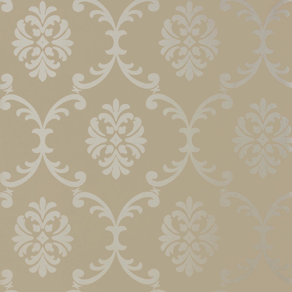 Thibaut T13036 BASTILLE Pearl Linen Wallpaper