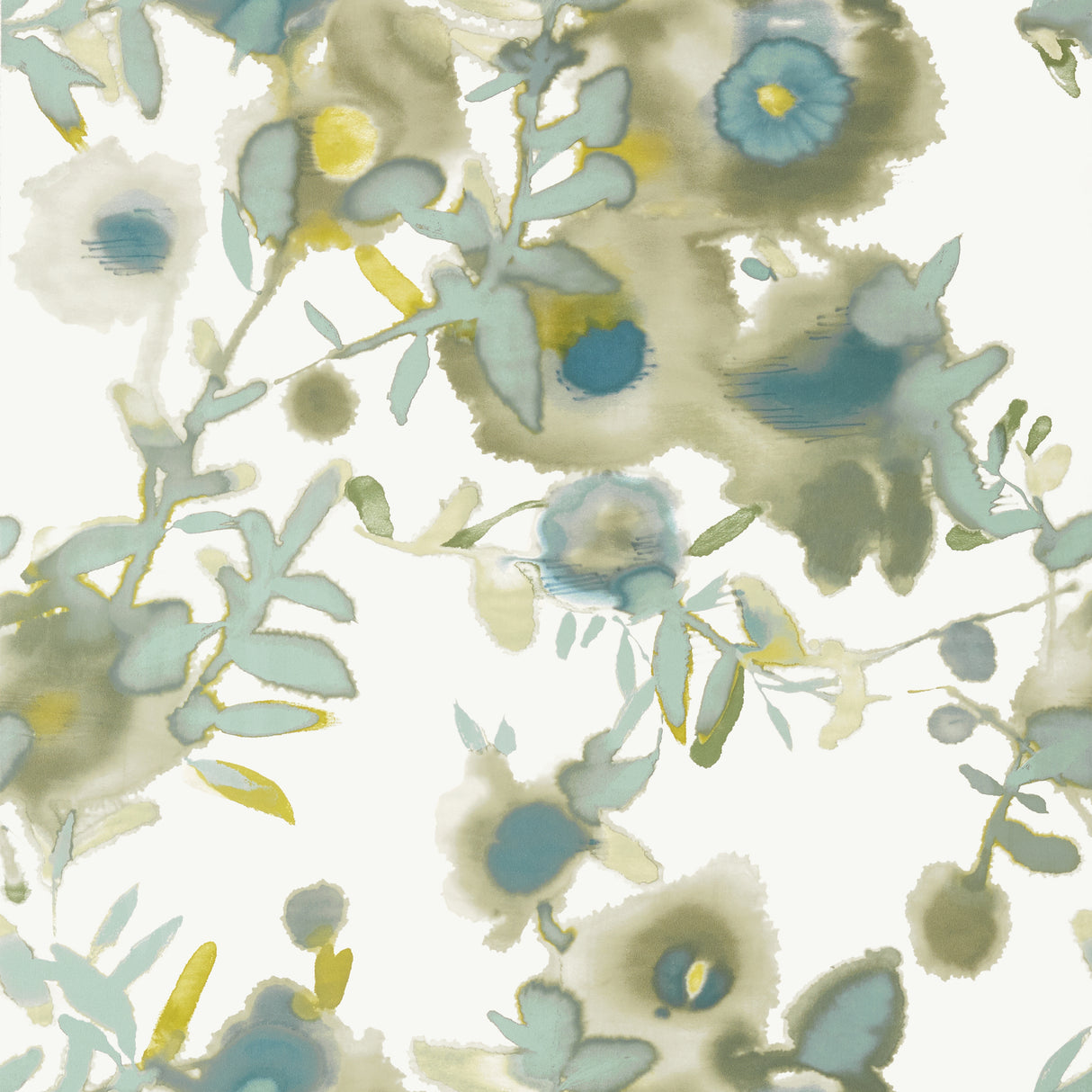 Thibaut T13085 OPEN SPACES Beige and Teal Wallpaper