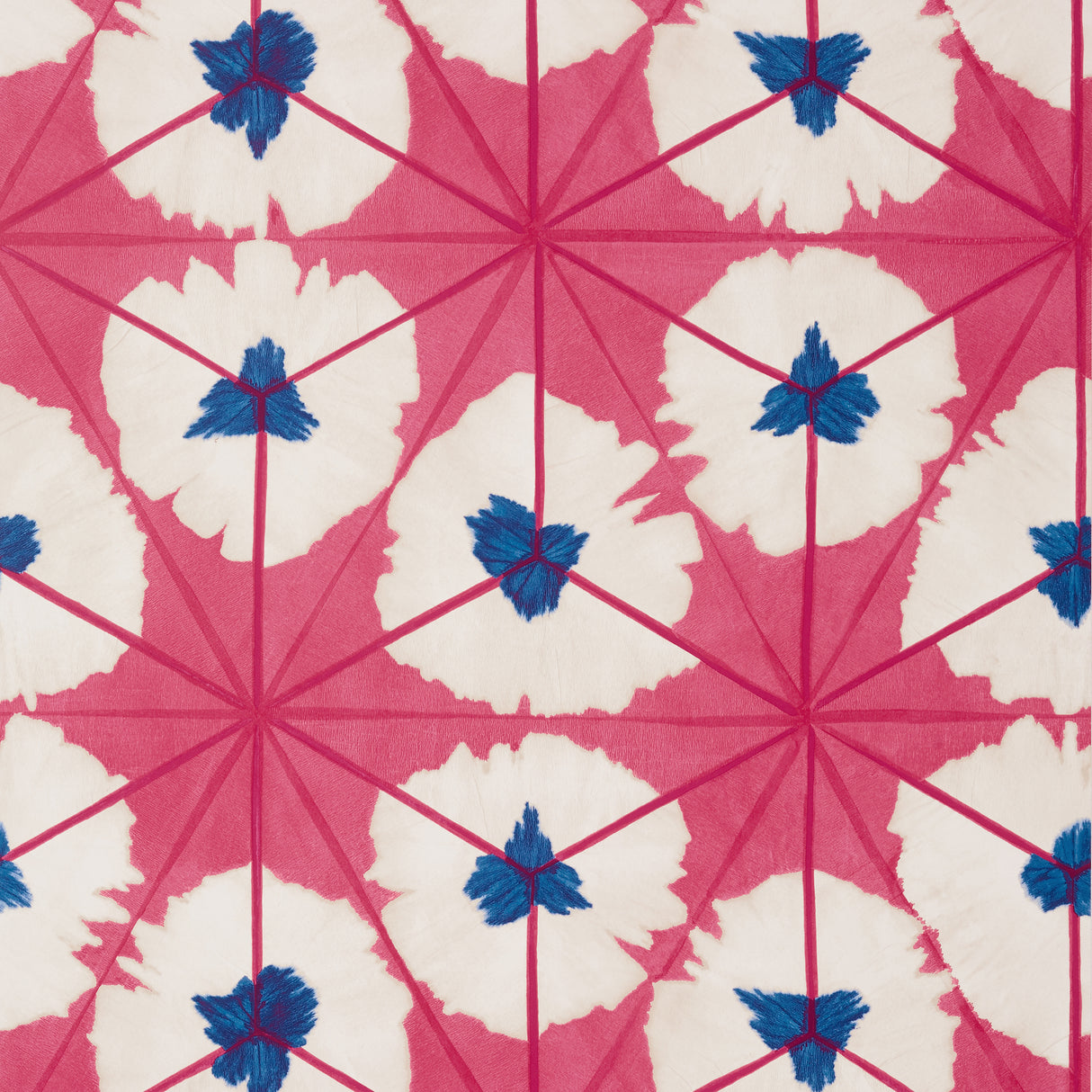 Thibaut T13087 SUNBURST Pink and Blue Wallpaper