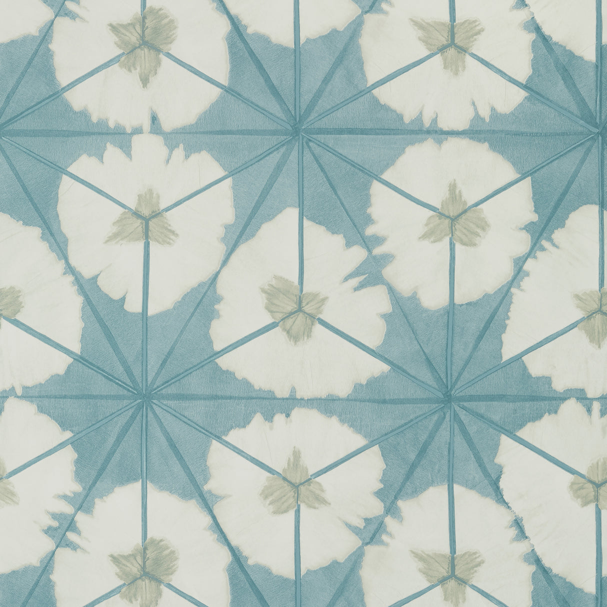 Thibaut T13091 SUNBURST Aqua Wallpaper