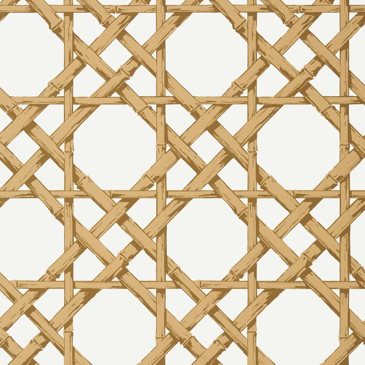 Thibaut T13144 CYRUS CANE Gold Wallpaper