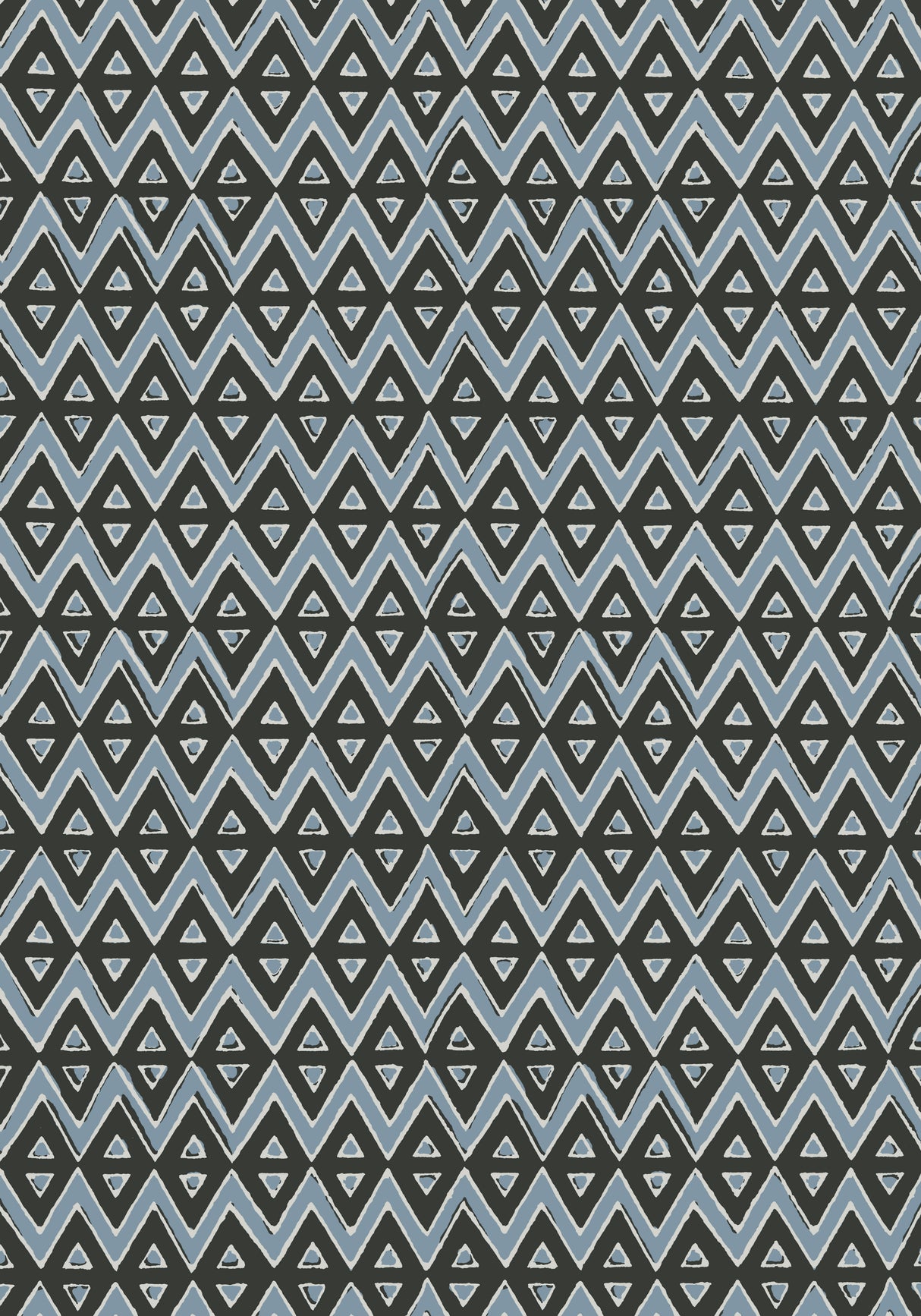 Thibaut T13233 TIBURON Black and Mineral Blue Wallpaper