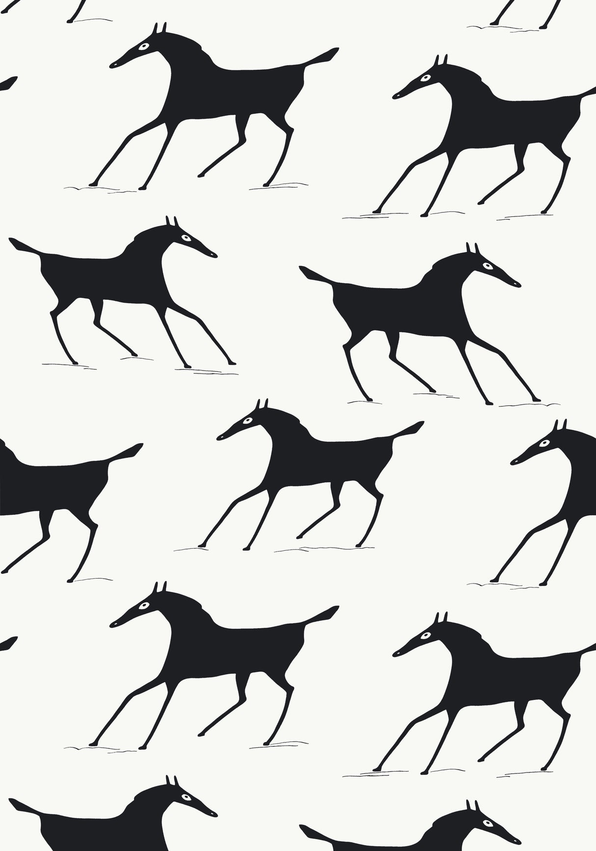 Thibaut T13263 MARLBOROUGH DOWNS Black and White Wallpaper