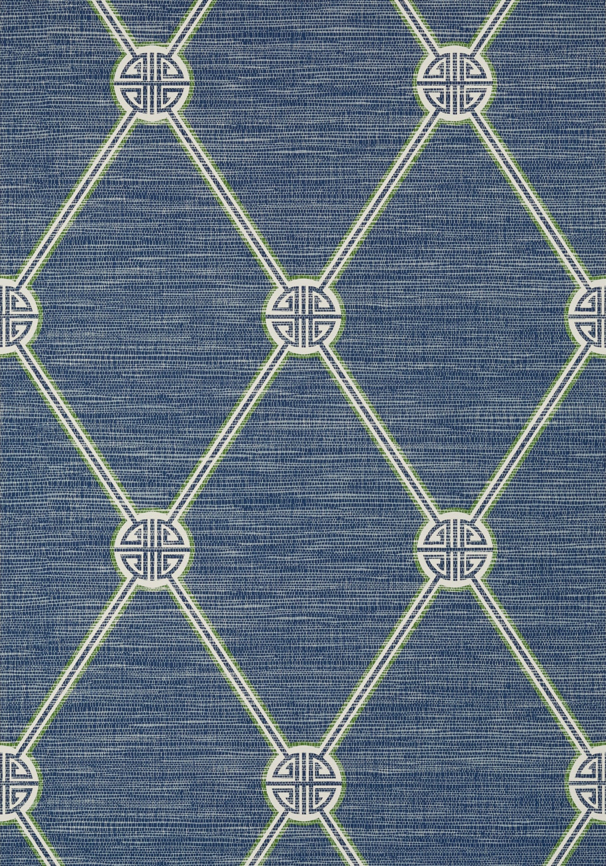 Thibaut T13354 TURNBERRY TRELLIS Navy Wallpaper