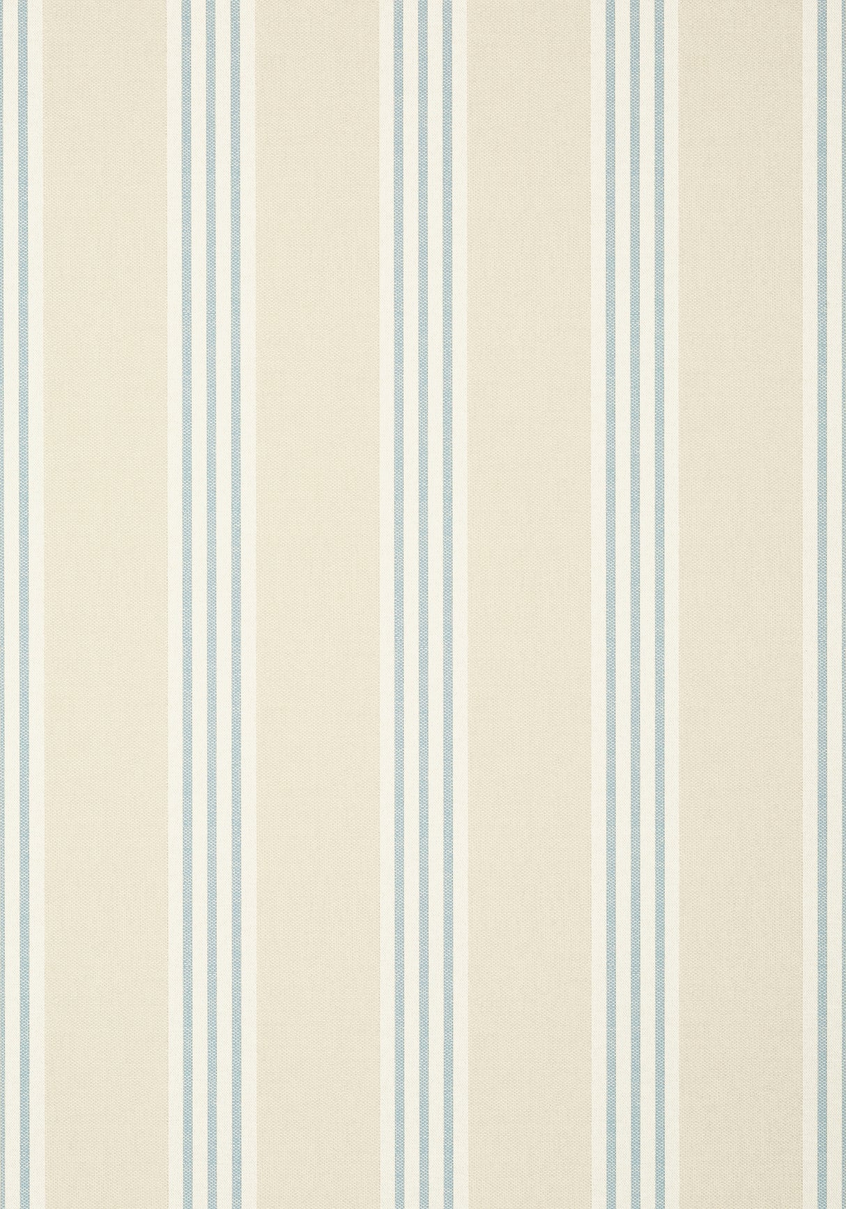 Thibaut T13360 CANVAS STRIPE Spa Blue and Beige Wallpaper