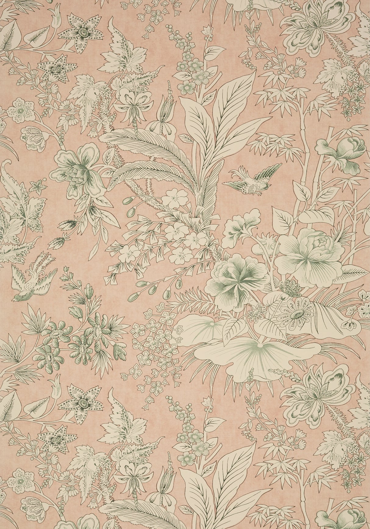 Thibaut T13600 ROSALIND Blush Wallpaper