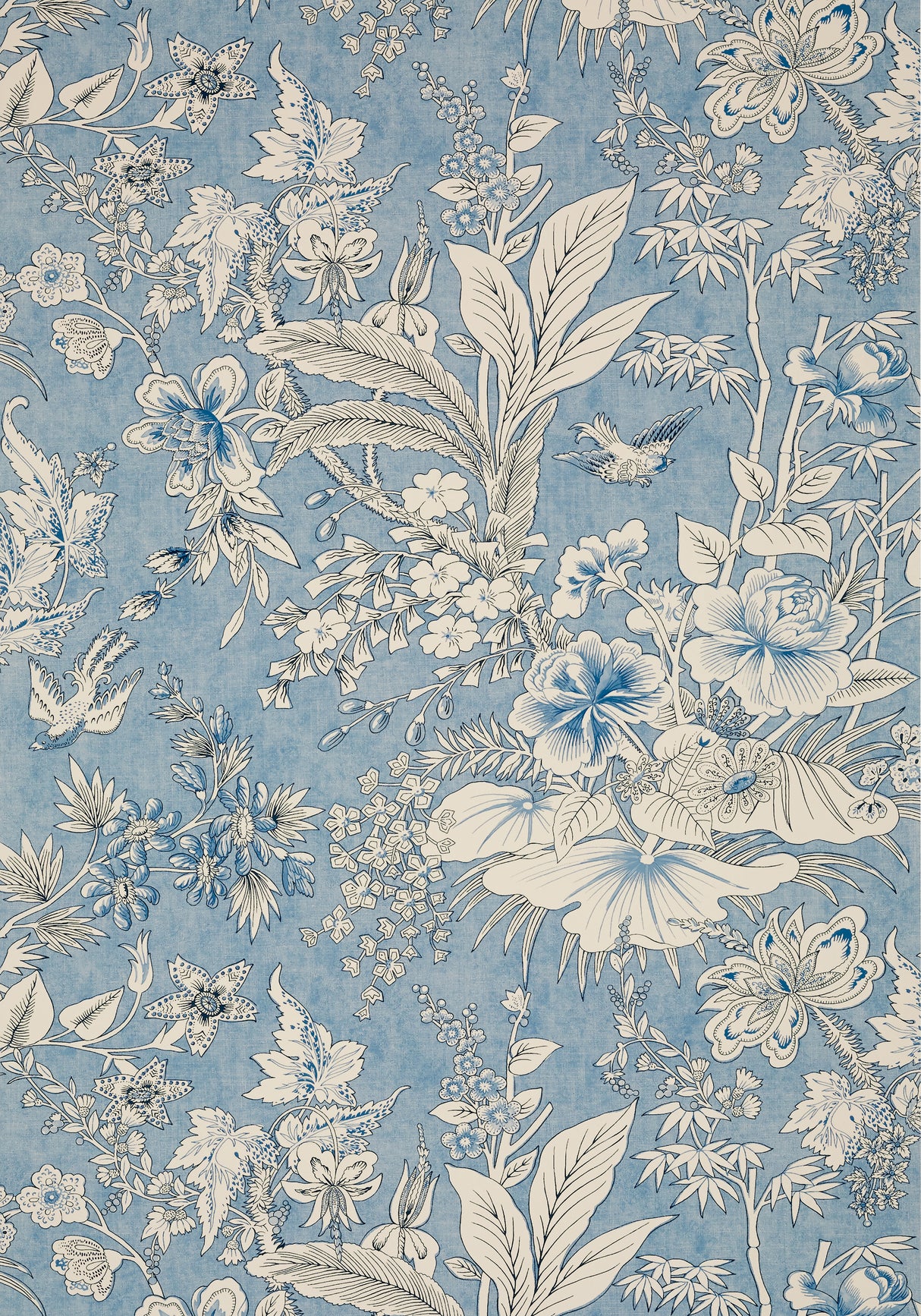 Thibaut T13602 ROSALIND Blue Wallpaper