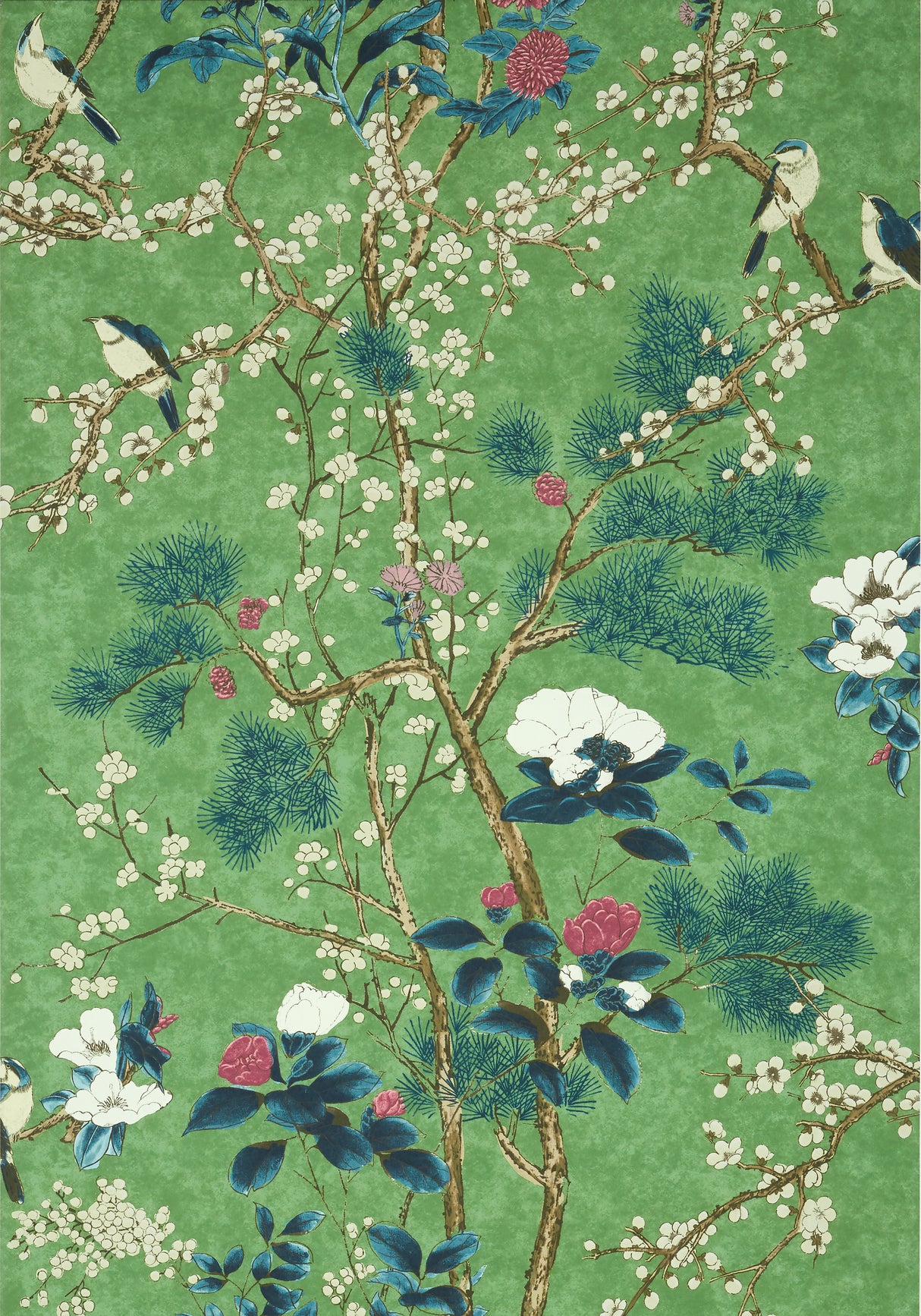 Thibaut T13623 KATSURA Emerald Wallpaper