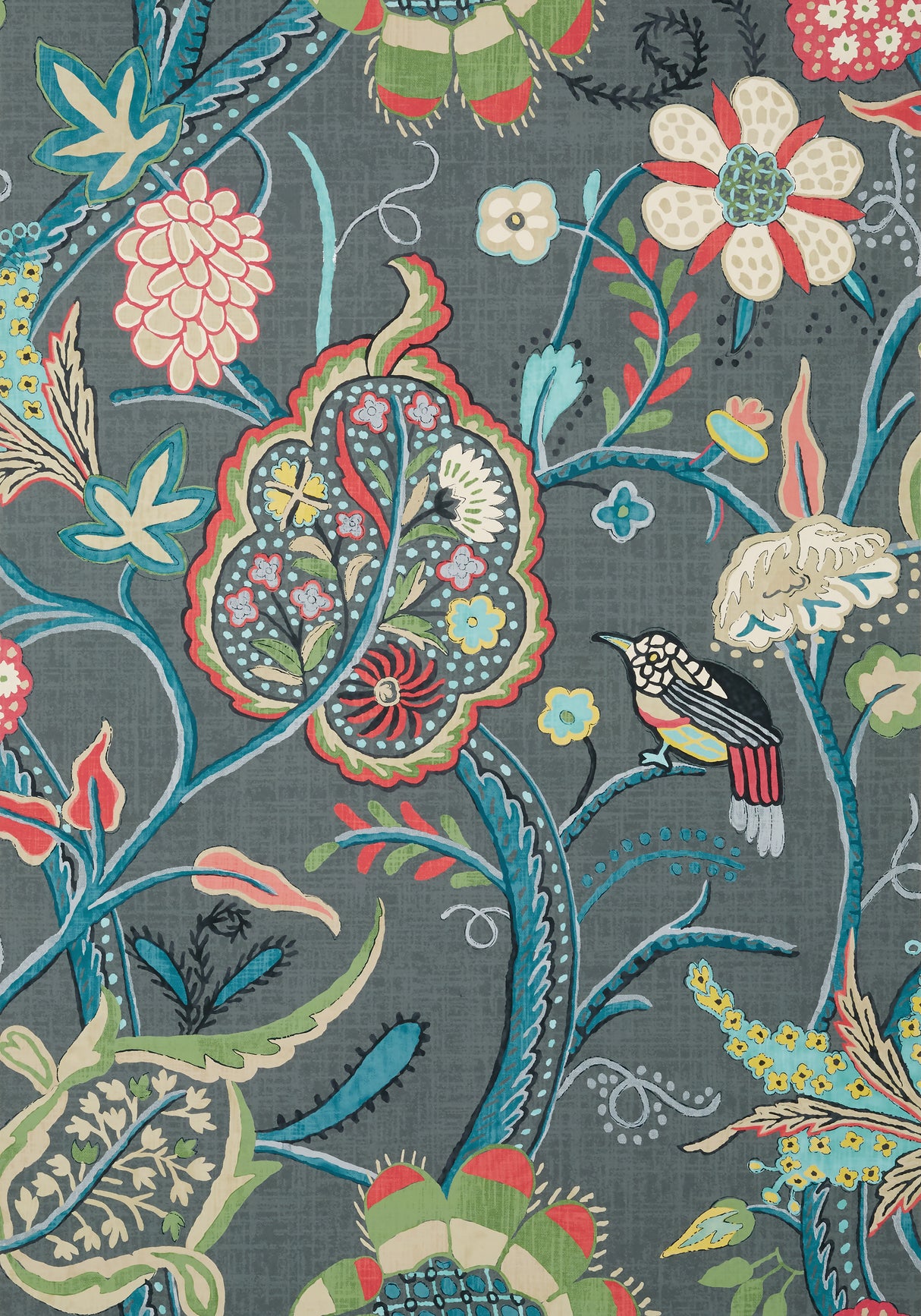 Thibaut T14301 WINDSOR Grey Wallpaper