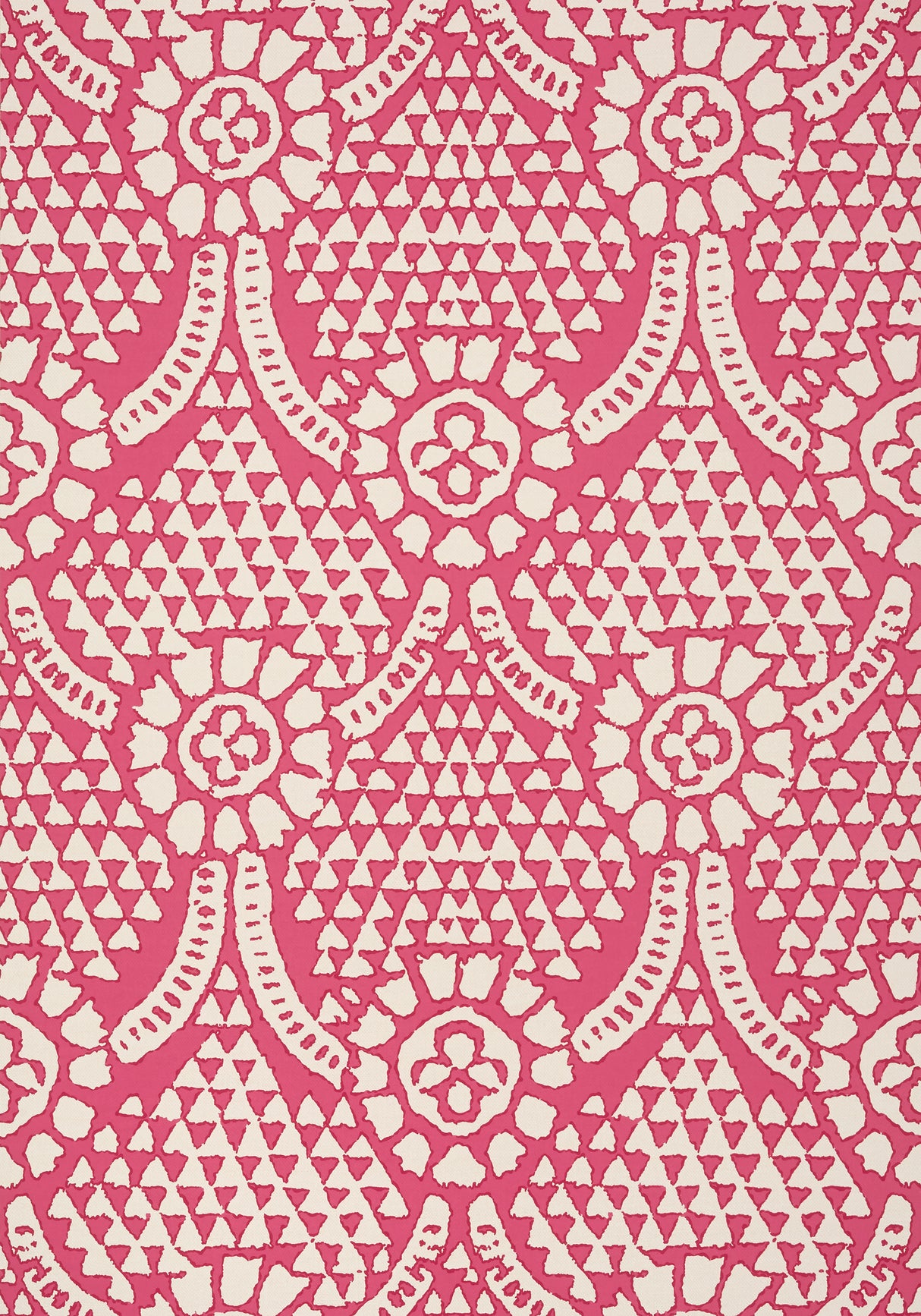Thibaut T14316 CHAMOMILE Pink Wallpaper
