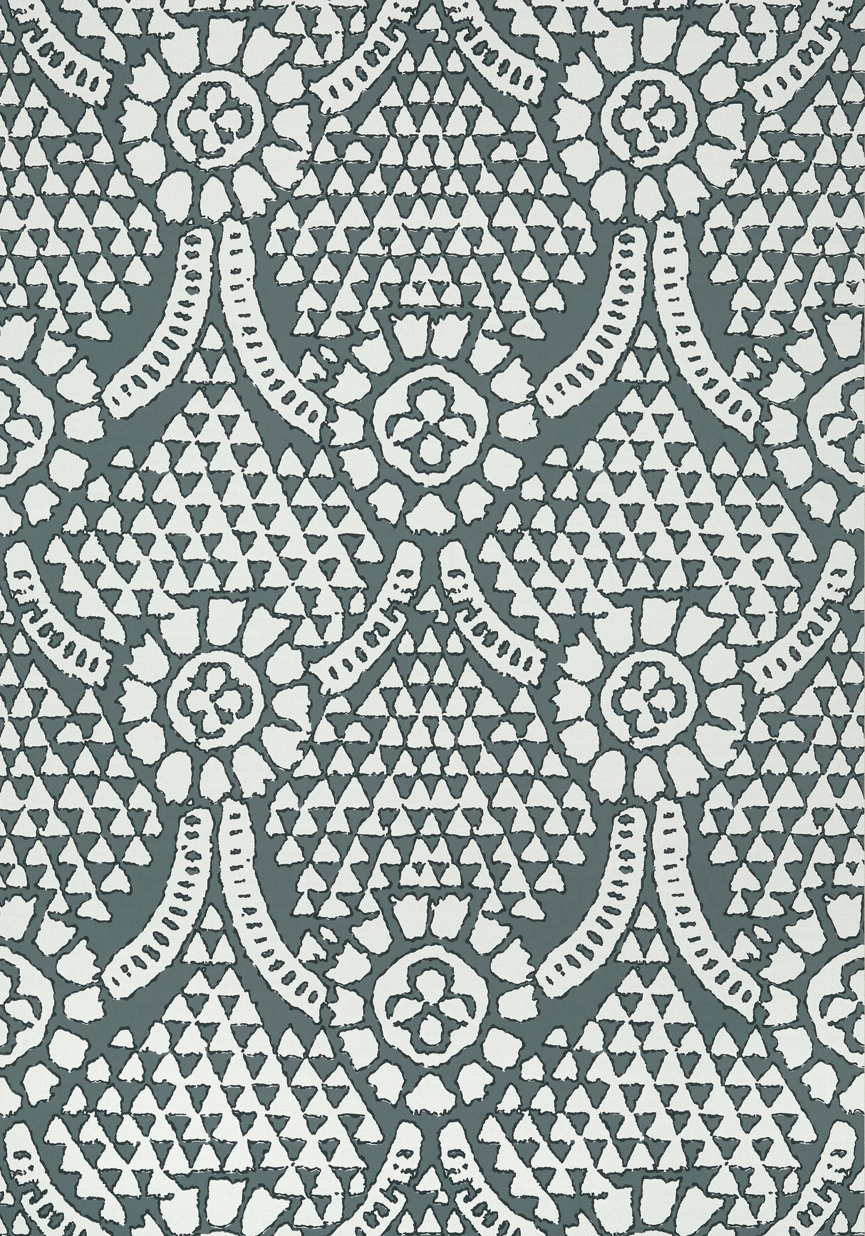 Thibaut T14317 CHAMOMILE Grey Wallpaper
