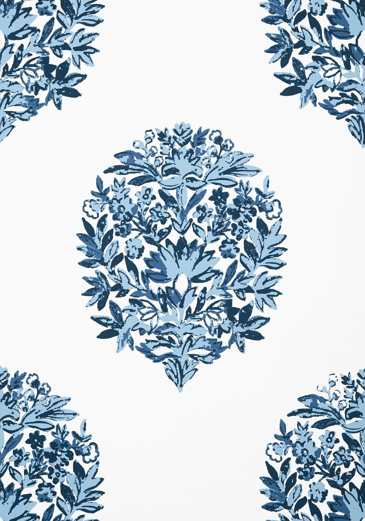 Thibaut T14322 RIDGEFIELD Blue Wallpaper