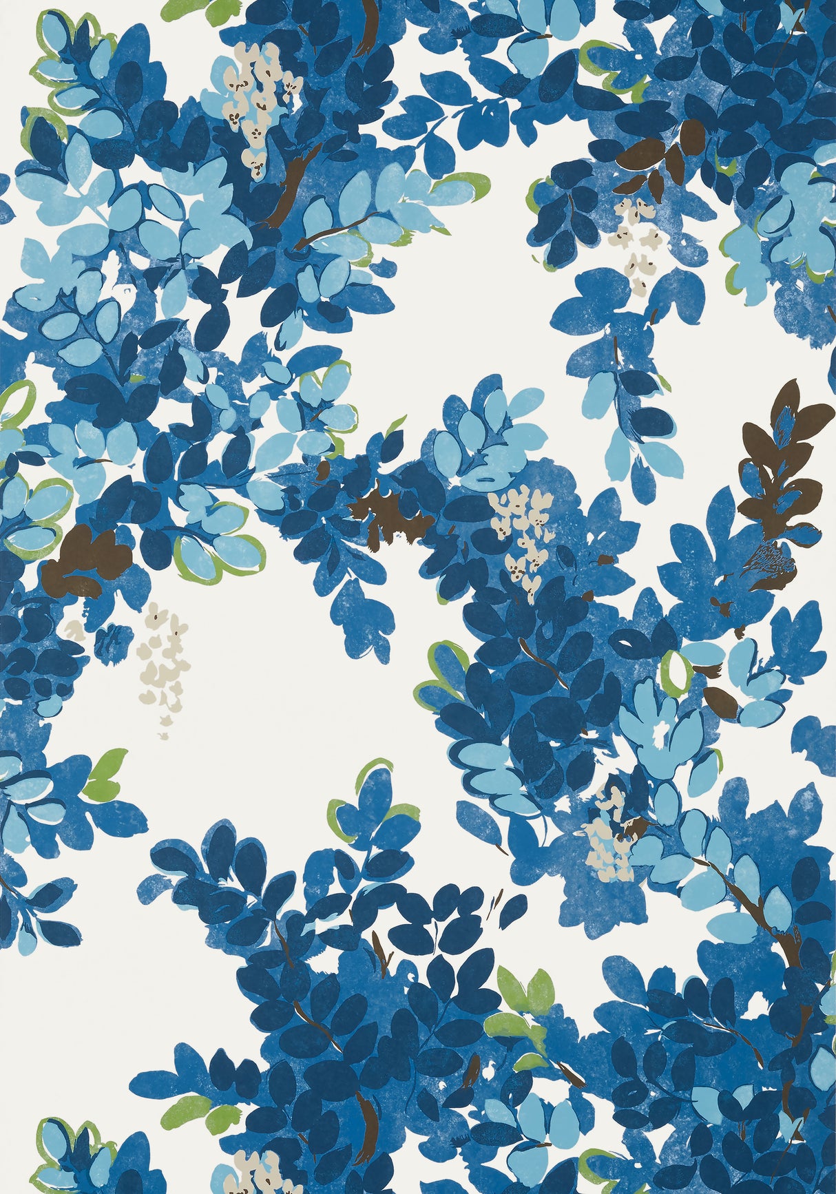 Thibaut T14330 CENTRAL PARK Blue and Green Wallpaper