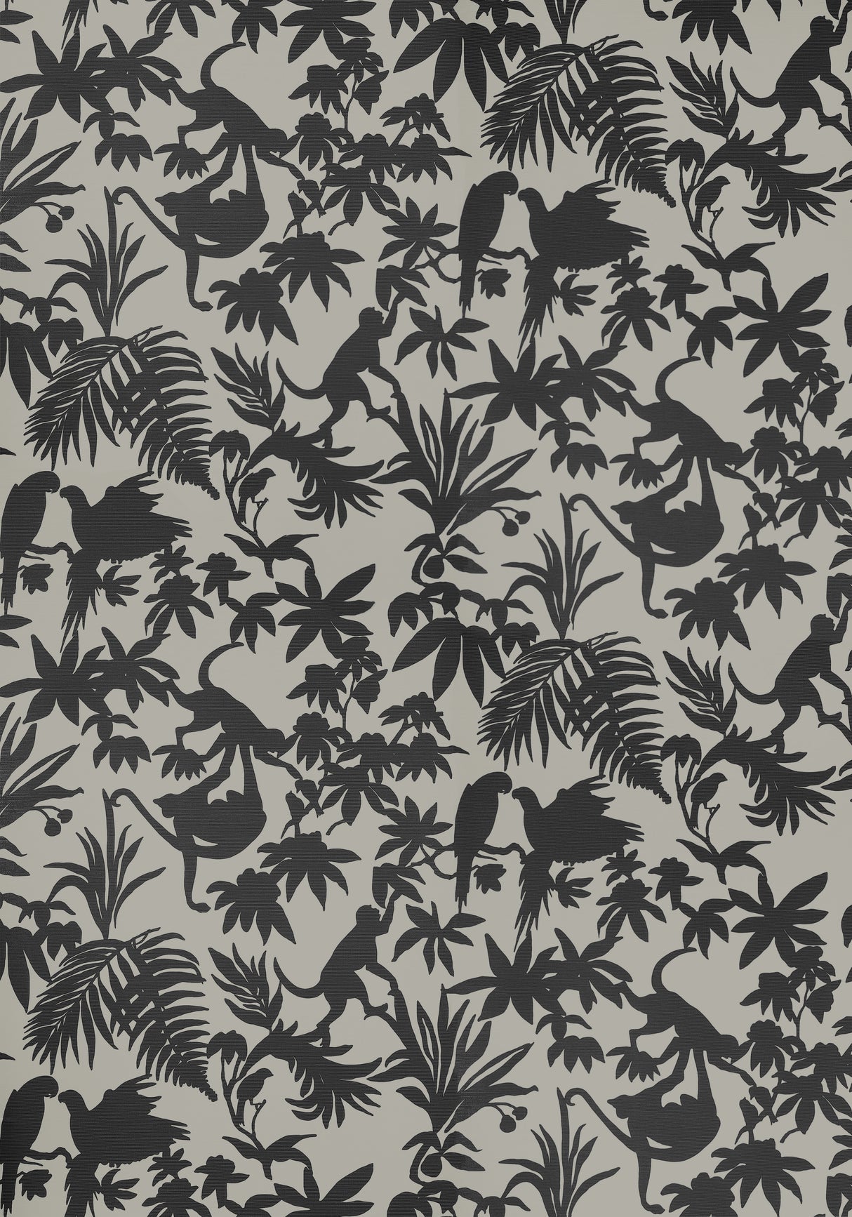 Thibaut T15861 ST. KITTS Black and Tan Wallpaper