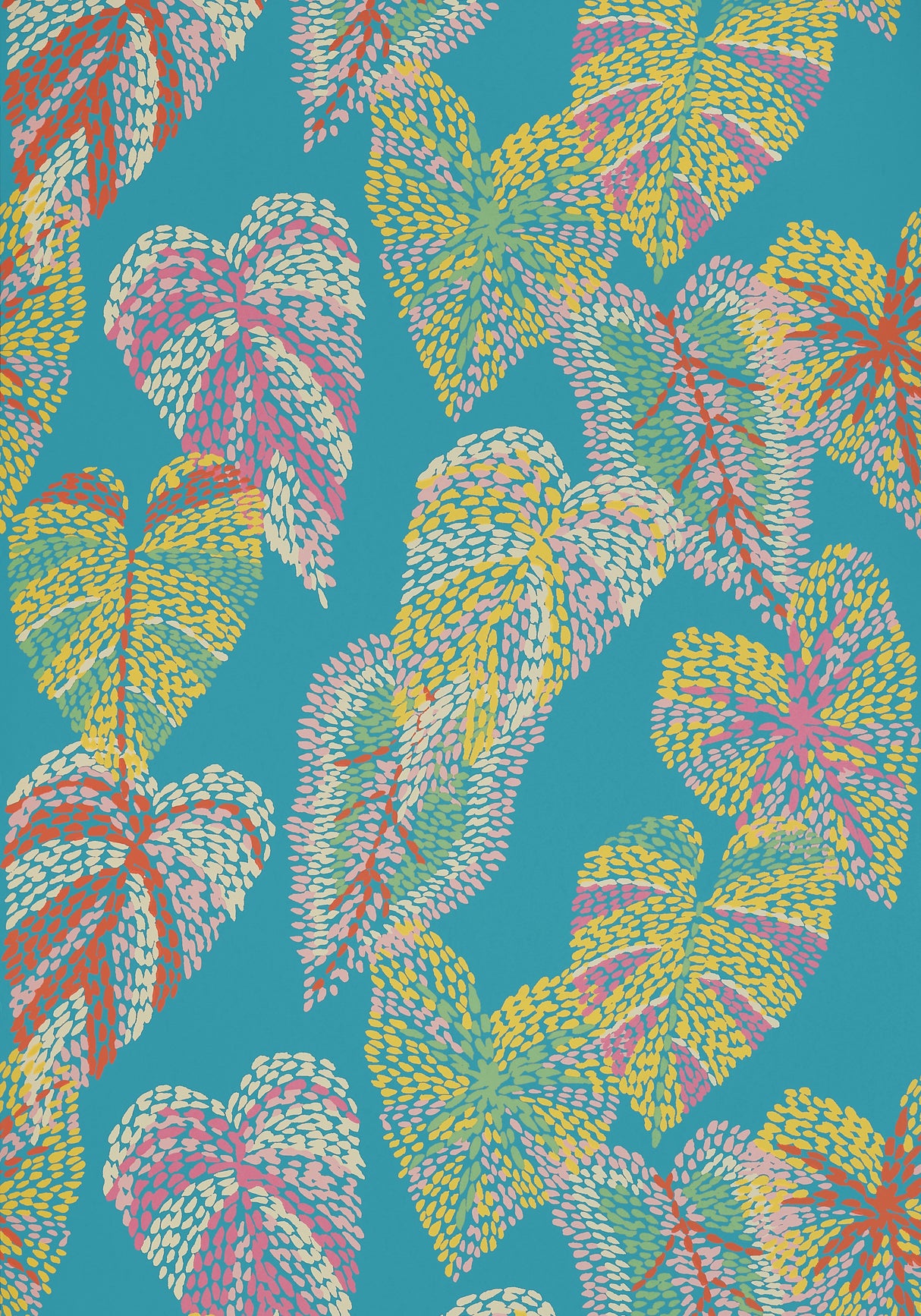 Thibaut T15864 DELILA Turquoise Wallpaper