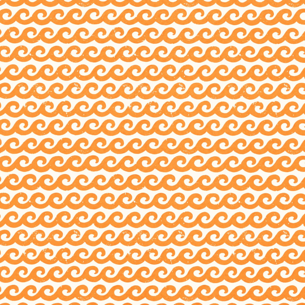Thibaut T16031 SHORE THING Tangerine Wallpaper