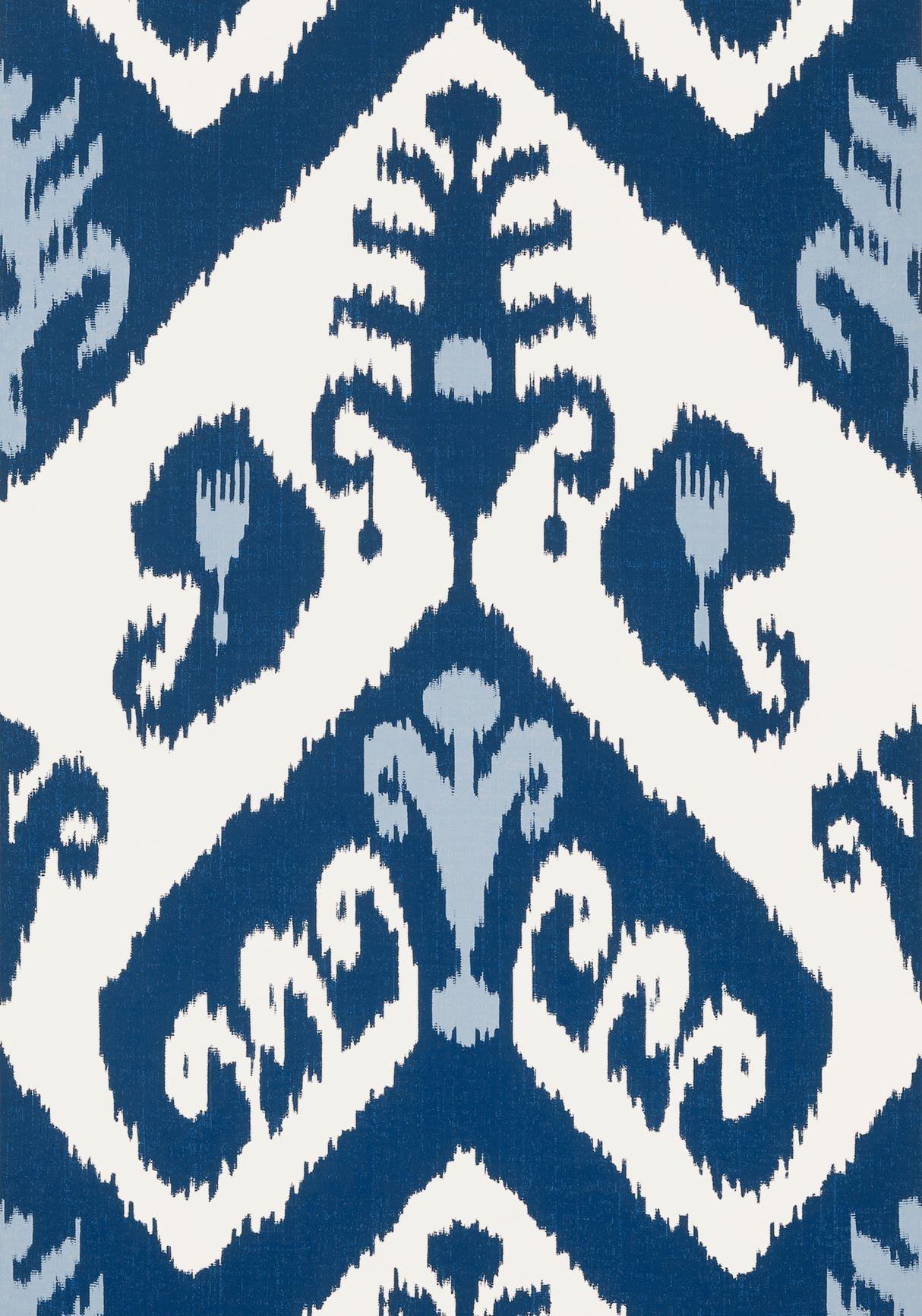 Thibaut T16245 INDIES IKAT Navy Wallpaper