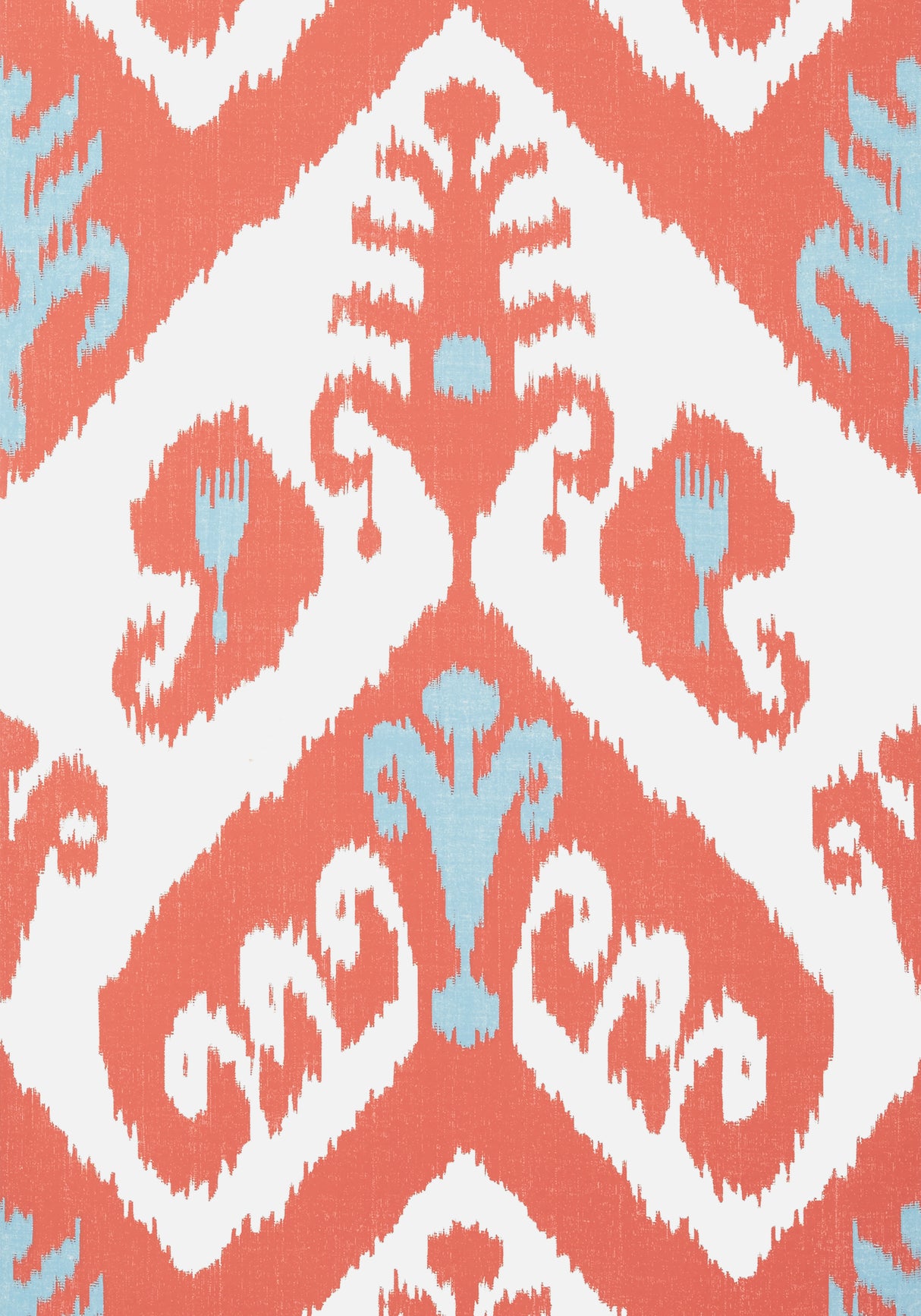 Thibaut T16247 INDIES IKAT Coral Wallpaper