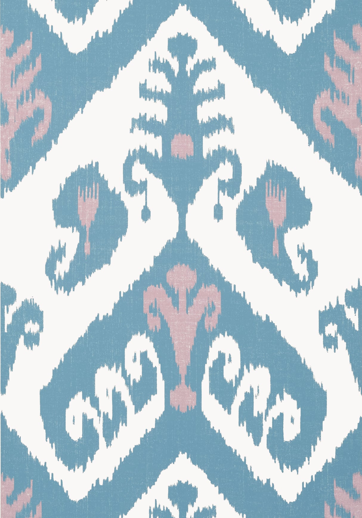 Thibaut T16249 INDIES IKAT Lavender and French Blue Wallpaper