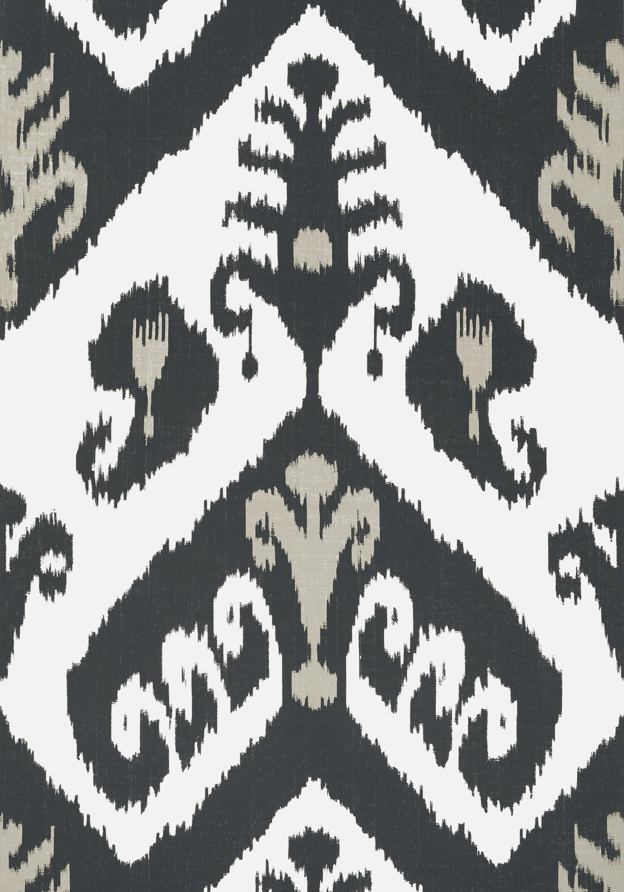 Thibaut T16250 INDIES IKAT Black Wallpaper